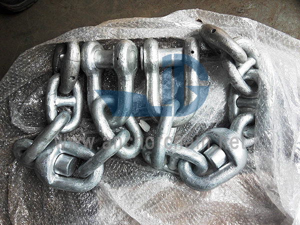 How long is the ship's anchor chain?