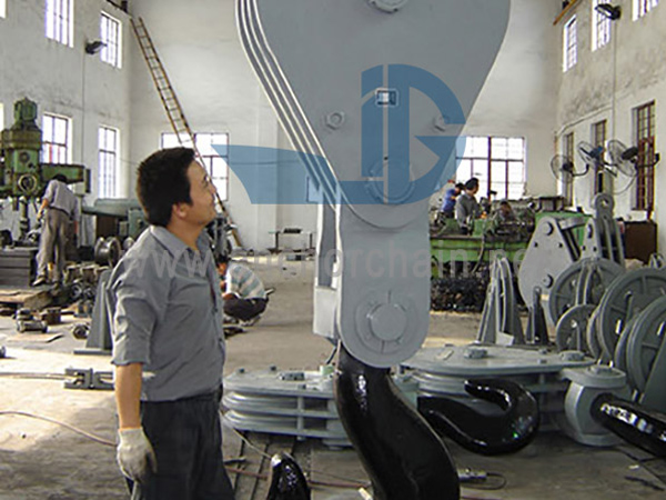 85Ton 2 시브 선박 강철 화물 블록